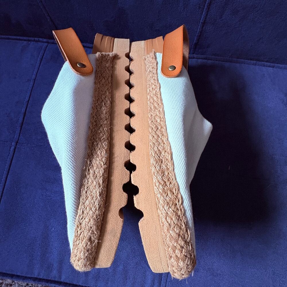Reef Cushion Sage Slingback Espadrille Clogs 
white canvas adjustable strap 8 - Picture 10 of 12